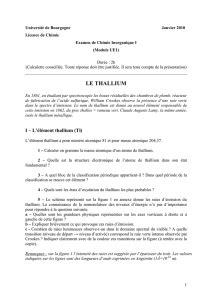 thallium mots fléchés|Thallium et ses composés .